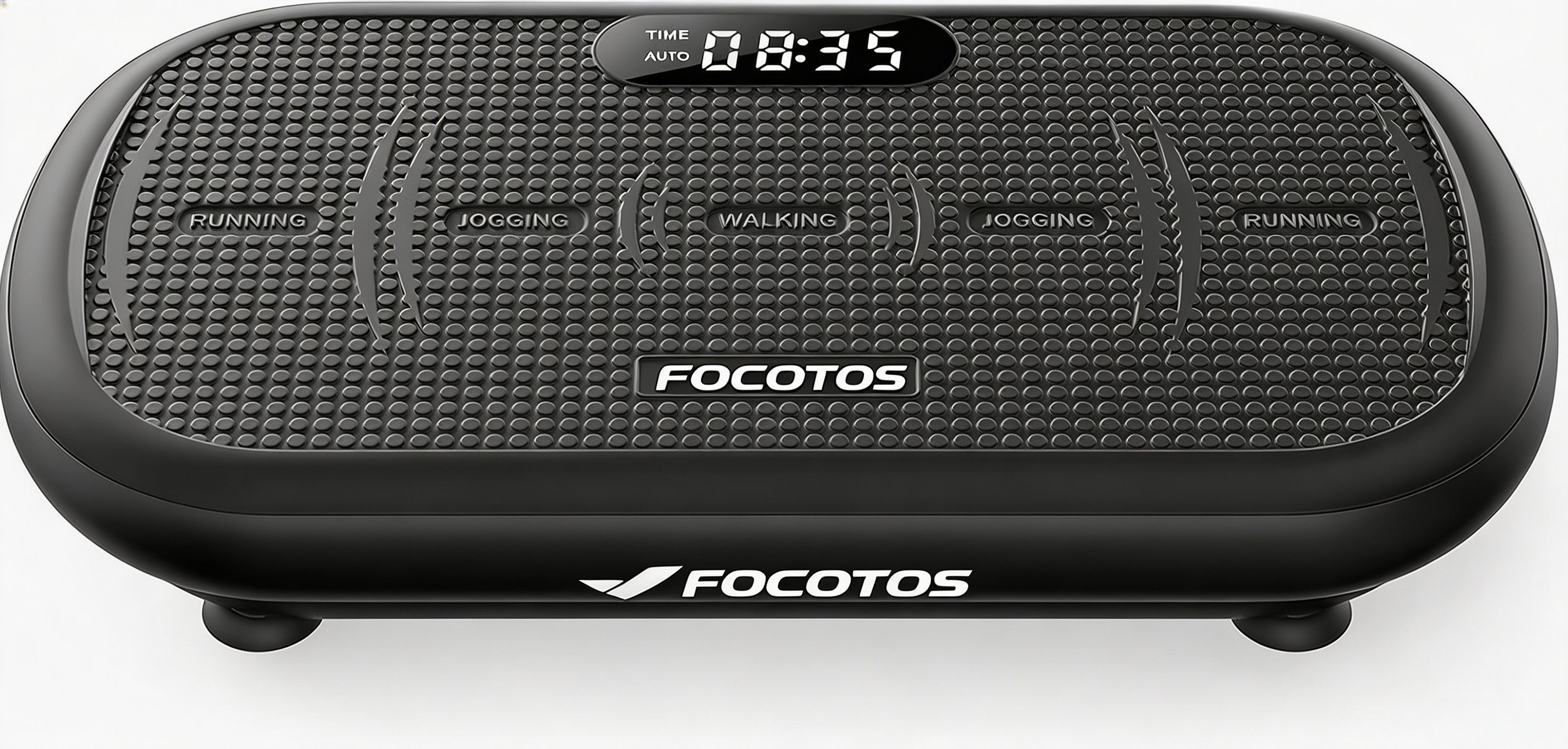 FOCOTOS Vibration Plate Exercise Machine, Vibration Plate 440 Lbs Capacity, Bluetooth and Silicone Pedal, Stimulate Deep Fat, Vibration Plate for Lymphatic Drainage, Vibrating for Weight Loss
