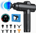 Antyman Massage Gun Deep Tissue, Portable Muscle Massage Device with 10 Massage Heads, 2026 Upgraded 30 Speeds Massager with LCD Touch Screen for Body Back Shoulder Muscle Relaxation