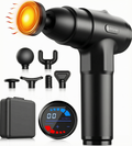 Antyman Massage Gun with Heat, Massager Deep Tissue Heat Muscle Massager Gun, Powerful Massage Gun for Home Office Workout Muscle Pain Relief with Suitcase Birthday Gift Ideas for Mom Dad Men Women