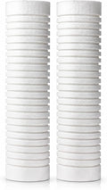FOCOTOS 2.5"x10" 5 Micron Sediment Water Filter Replacement Cartridge - 2 Pack - NSF/ANSI 42 Certified - For Whole House Filtration Systems - AO-WH-PREV-R2