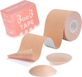 Antyman Boob Tape - Strapless, Large Breasts, 2 Pcs Nipple Covers, Longer Tape Rolls