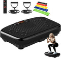 FOCOTOS Waver Vibration Plate Exercise Machine for Lymphatic Drainage Weight Loss,120 Speed Levels Vibrating Platform with Resistance Bands,Full-Body Workout Equipment for Muscle Activation