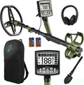 Antyman Professional Metal Detector for Adults,12" IP68 Waterproof Search Coil with LCD Backlight,5 Modes Gold Detector,Advanced DSP Chip&High Accuracy System for Beach/Gold Hunting
