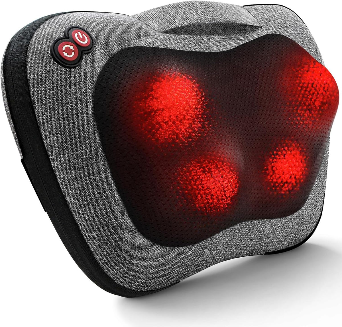 Antyman Shiatsu Back Massager with Heat, Deep Tissue for Pain Relief | Electric 3D Kneading Massage Pillow for Neck, Shoulder, Back, Christmas for Men Women Dad Wife Mom Gifts (NOT Cordless)
