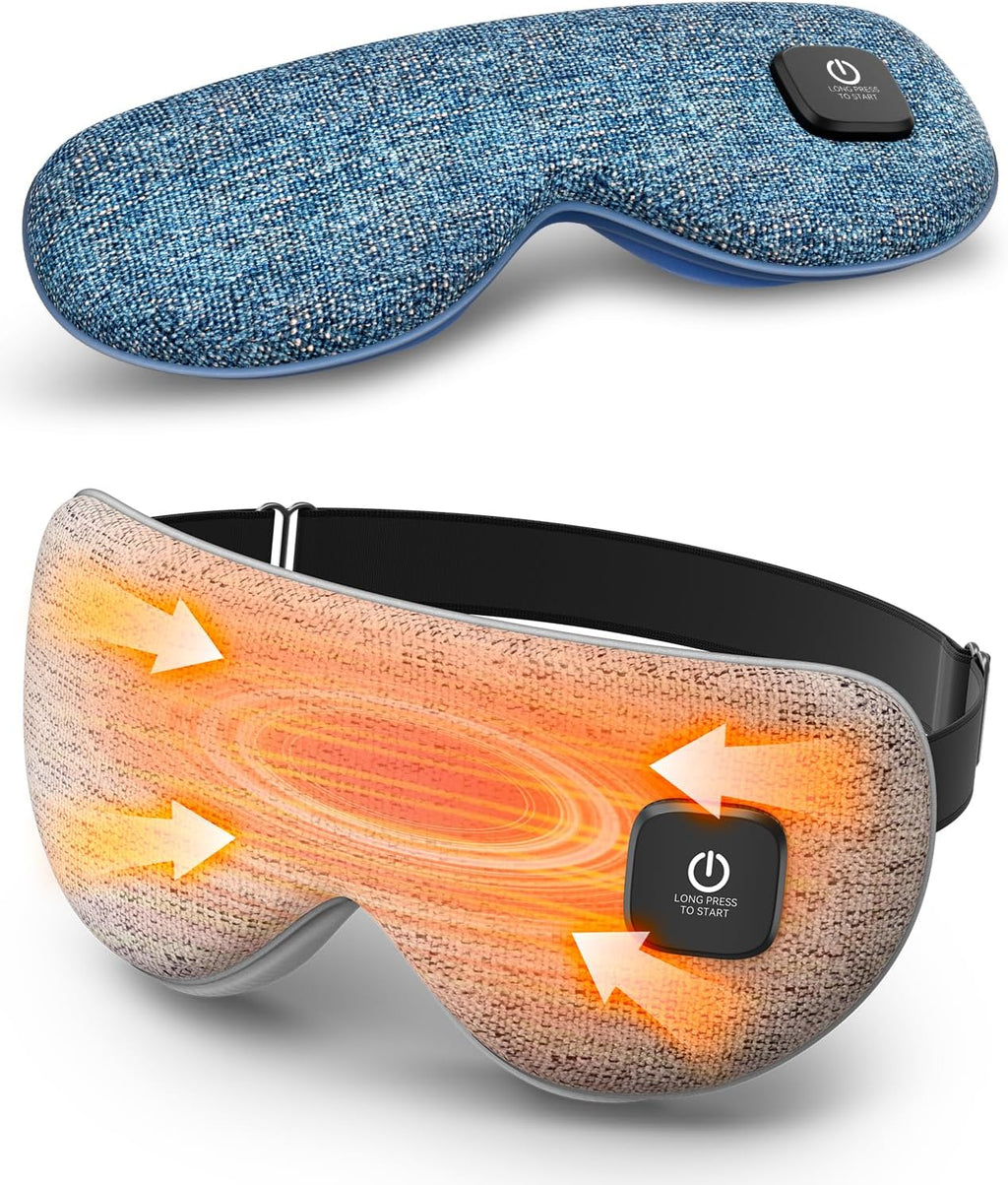 Antyman Heated Eye Mask - Cordless Eye Mask for Dry Eyes, FSA-HSA Eligible, Eye Relief, Improved Sleep, Washable Eye Heating pad for Travel and with Replaceable Shell