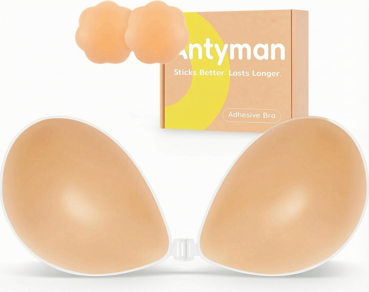 Antyman Sticky Bra Adhesive Strapless Ultra Invisible Push up Silicone Bra Multiple Colors Sizes Women's Exotic Bras