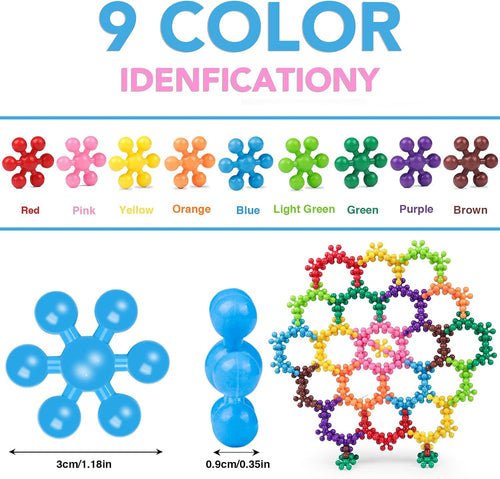 Antyman 200PCS Building Blocks Kids STEM Toys, Educational Building Toys | Interlocking Plastic Connect Block Manipulatives for Preschool Kids Aged 3+, Creativity Kid Toy Classroom Kindergarten Toys