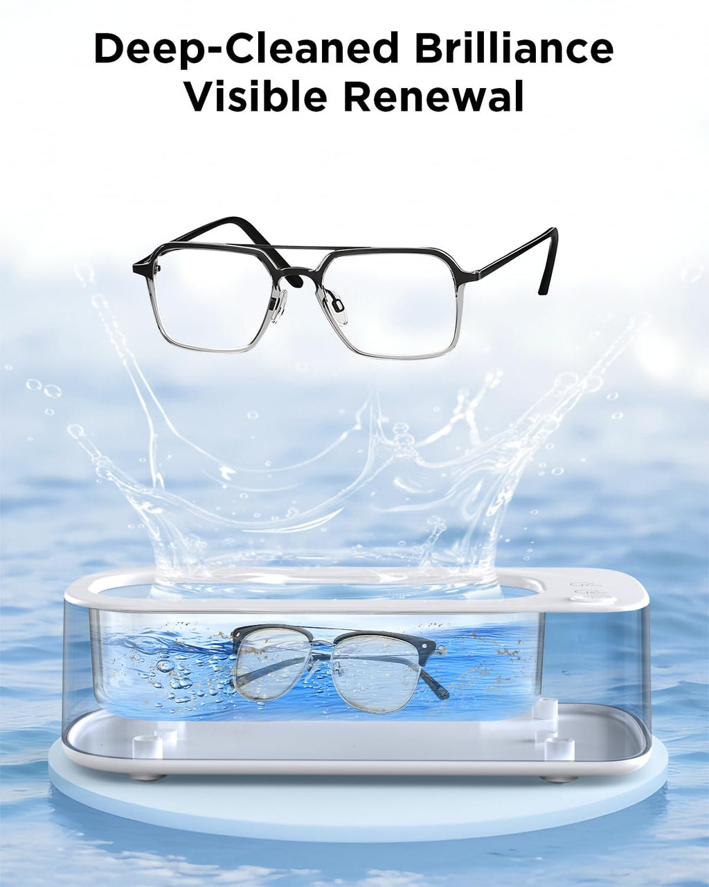 Antyman Ultrasonic Jewelry Cleaner Machine: 48KHz Ultra Sonic Cleaner for Jewelry,Eyeglass,Rings,Watch Band,Dentures,with Dual Cleaning Modes,350ML 304 Stainless Steel Tank,Gift for Wife,Mom,Daughter