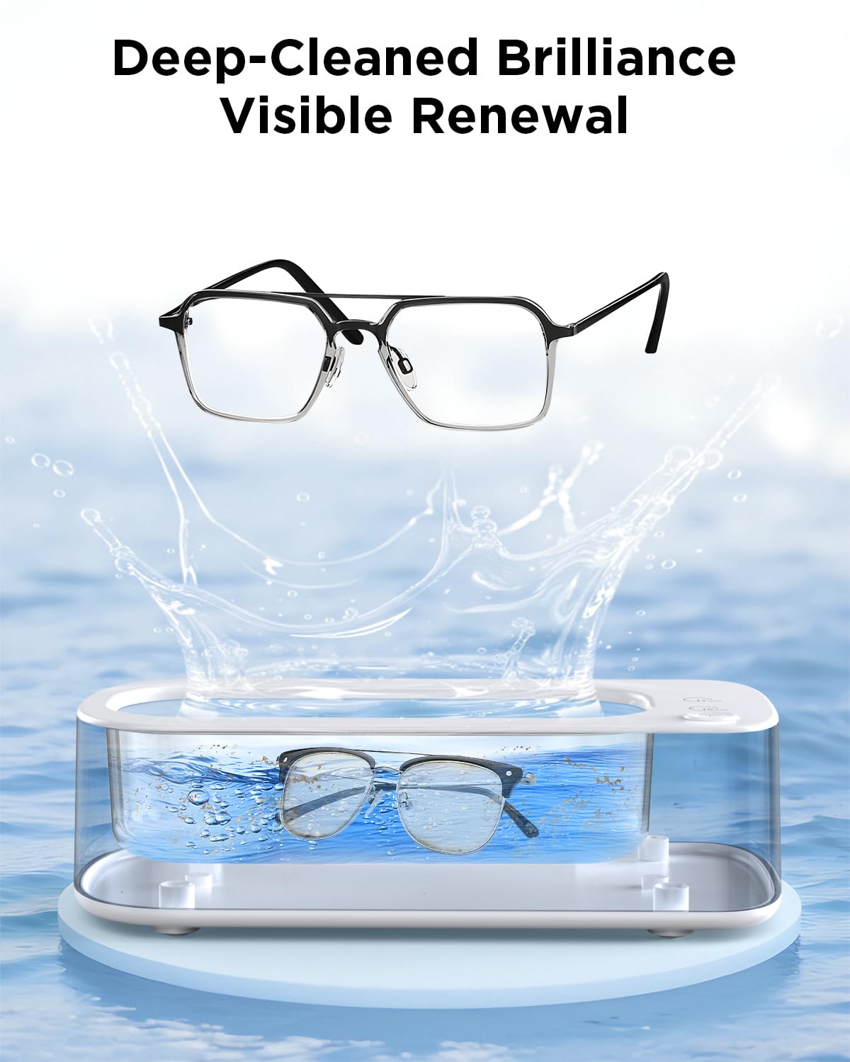 Antyman Ultrasonic Jewelry Cleaner Machine: 48KHz Ultra Sonic Cleaner for Jewelry,Eyeglass,Rings,Watch Band,Dentures,with Dual Cleaning Modes,350ML 304 Stainless Steel Tank,Gift for Wife,Mom,Daughter
