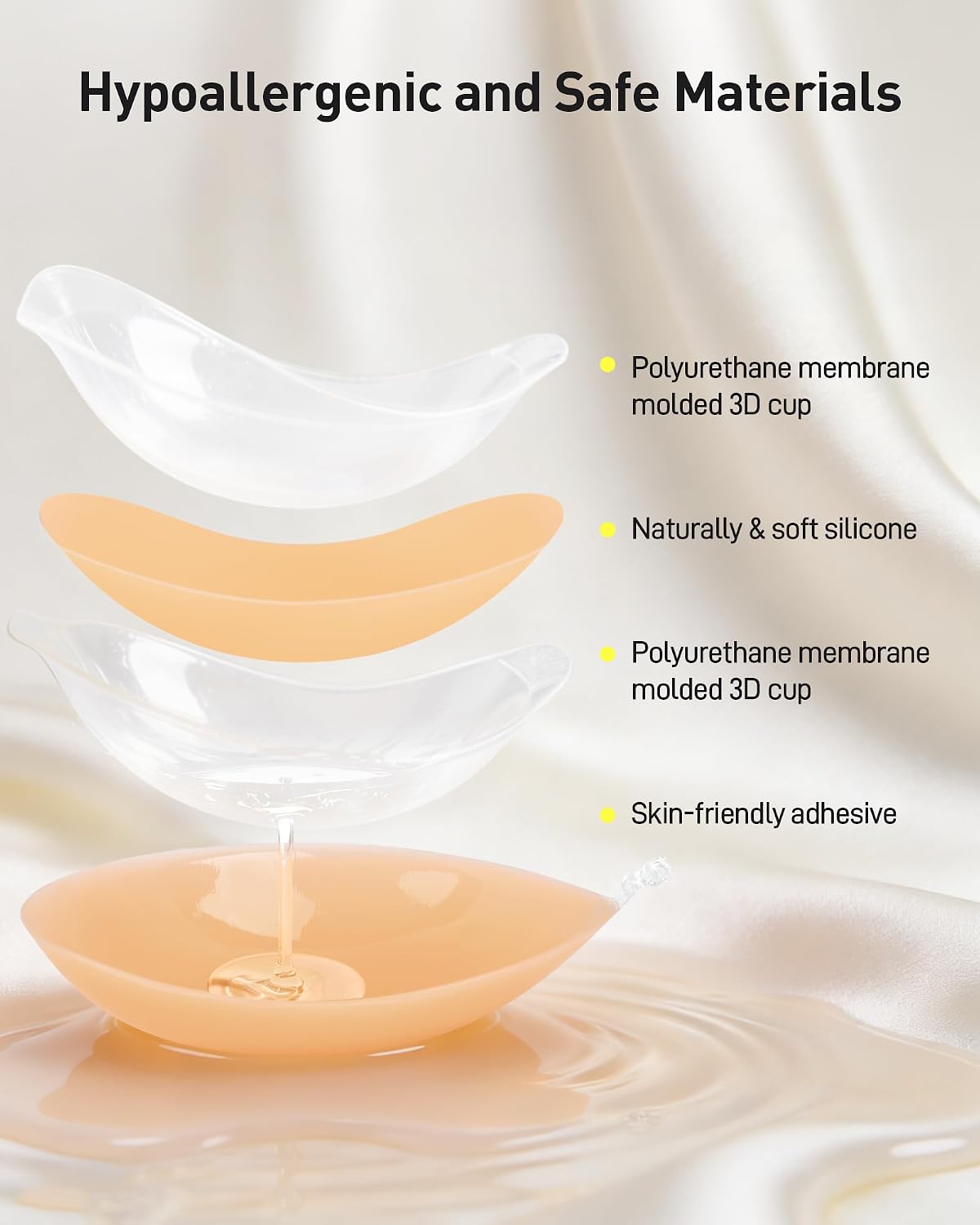 Antyman Sticky Bra Adhesive Strapless Ultra Invisible Push up Silicone Bra Multiple Colors Sizes Women's Exotic Bras
