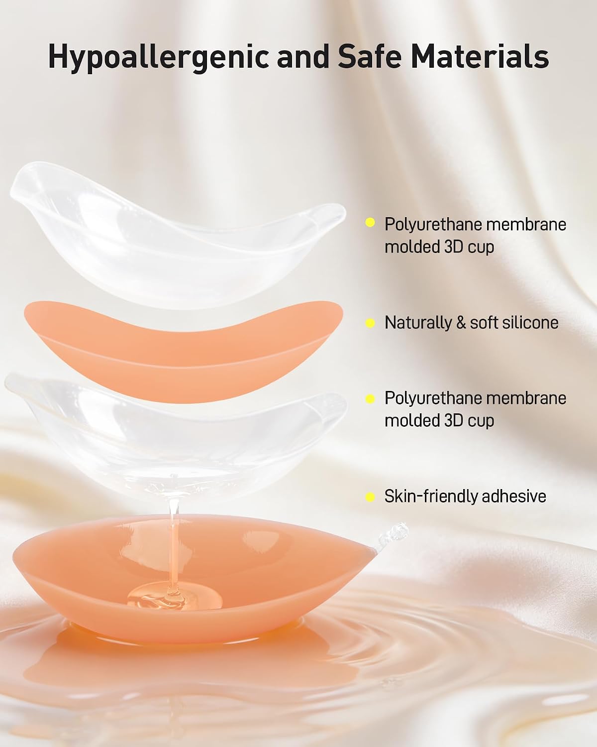 Antyman Sticky Bra Adhesive Strapless Ultra Invisible Push up Silicone Bra Multiple Colors Sizes Women's Exotic Bras