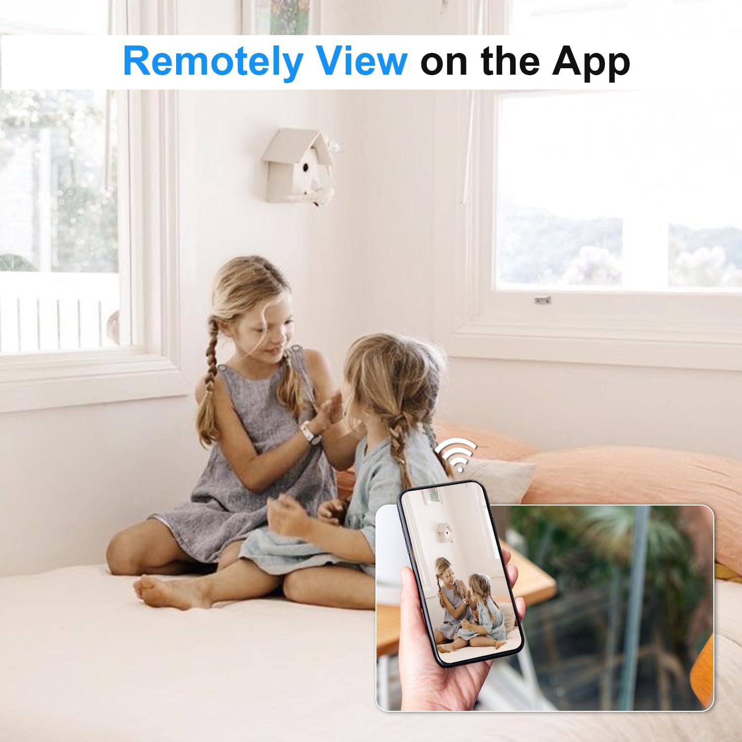 Antyman Small Wireless Camera with USB Charger - Full HD 1080P - Mini Security Cam for Indoor Use - Cloud Storage