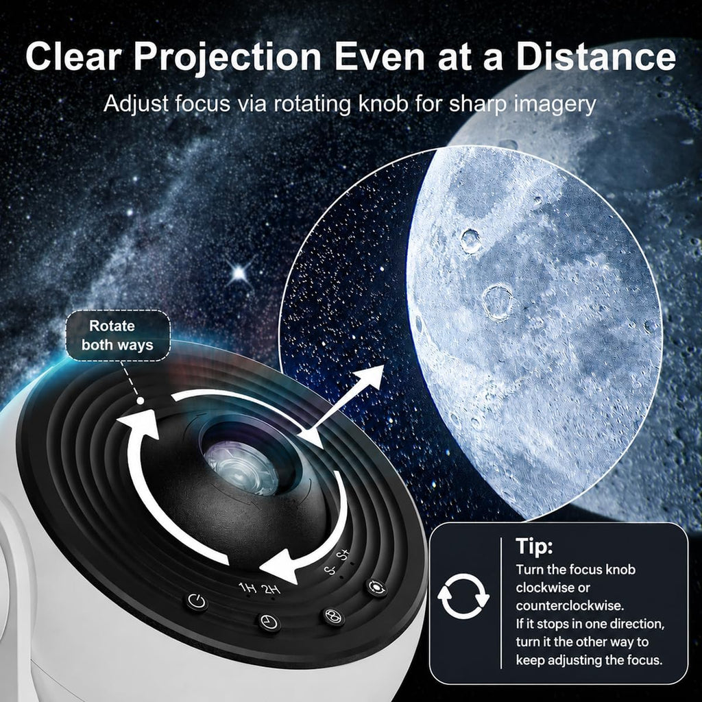 FOCOTOS Planetarium Projector Pro for Bedroom, 13 in 1 Star Projector Galaxy Light, Ceiling Night Light Milky Way Mood Lighting with Timer, LED Space Galaxy Lamp Bedroom Room Decor for Adults Kids - White