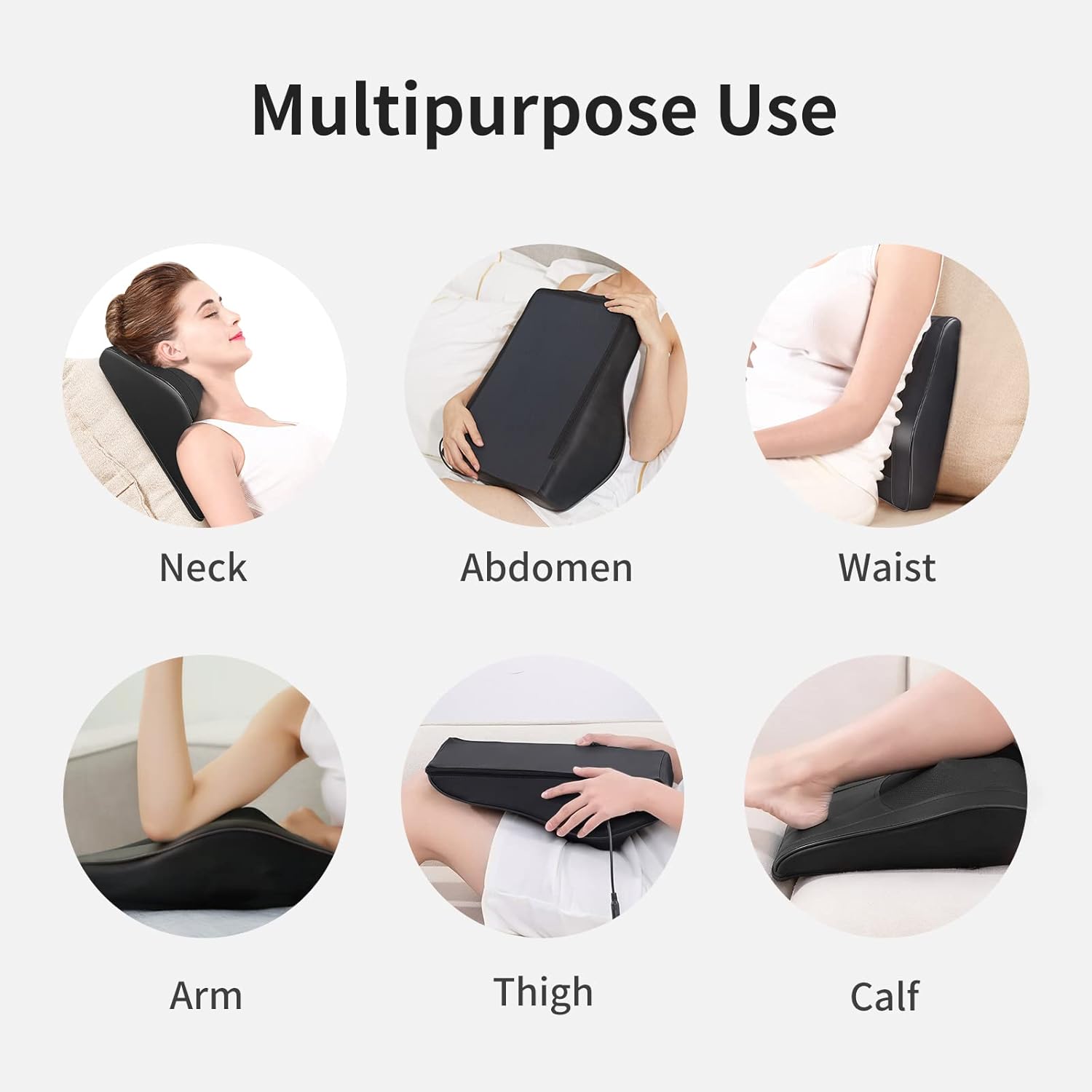 Antyman Back Massager with Heat, 3D Kneading Massage Pillow for Back, Neck, Shoulder, Leg Pain Relief Deep Tissue, Gifts for Women Men Mom Dad