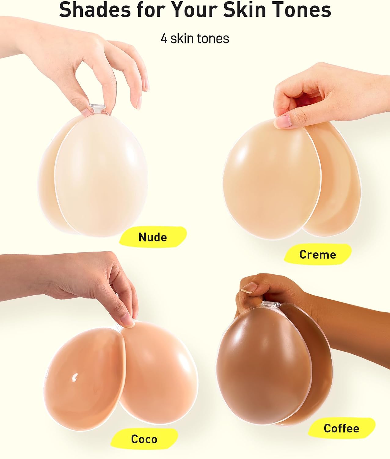 Antyman Sticky Bra Adhesive Strapless Ultra Invisible Push up Silicone Bra Multiple Colors Sizes Women's Exotic Bras