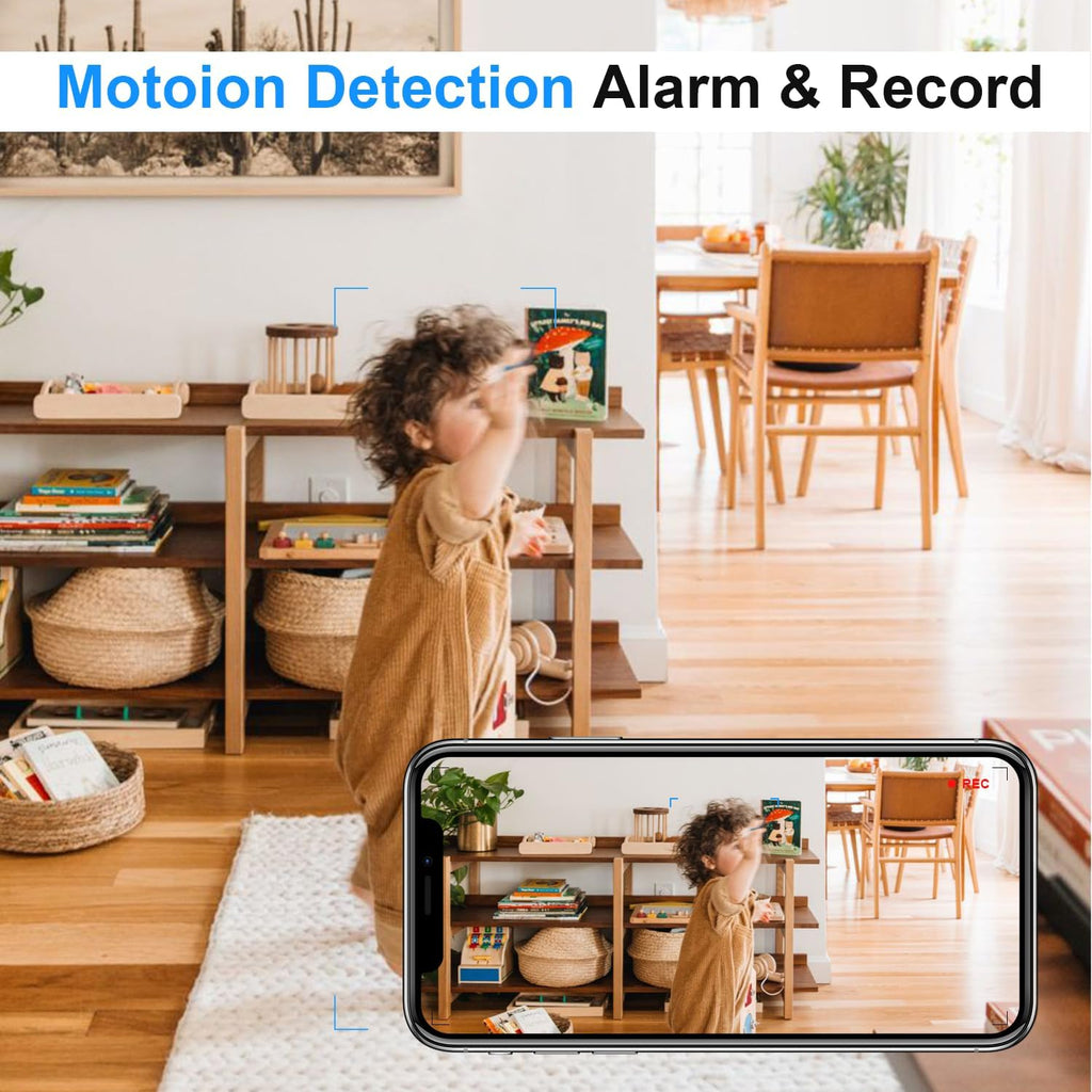 Antyman Small Wireless Camera with USB Charger - Full HD 1080P - Mini Security Cam for Indoor Use - Cloud Storage