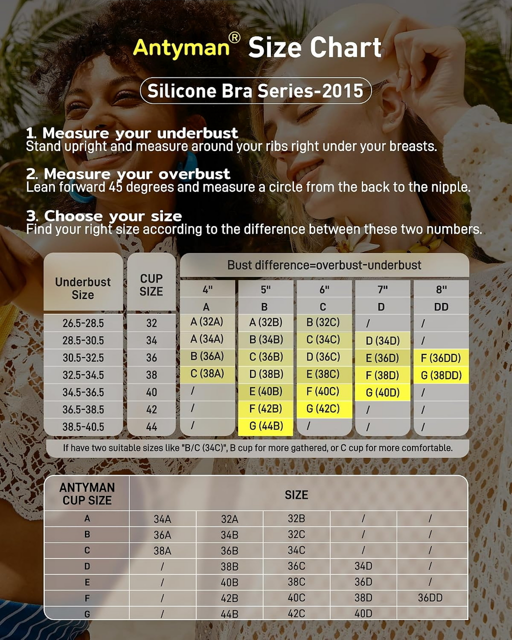Antyman Sticky Bra Adhesive Strapless Ultra Invisible Push up Silicone Bra Multiple Colors Sizes Women's Exotic Bras