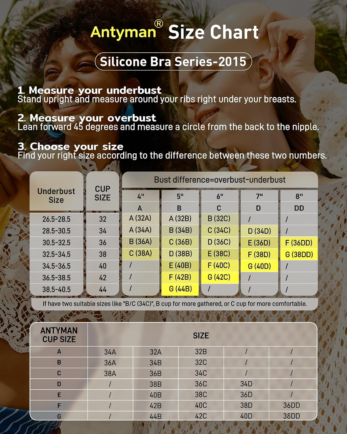 Antyman Sticky Bra Adhesive Strapless Ultra Invisible Push up Silicone Bra Multiple Colors Sizes Women's Exotic Bras