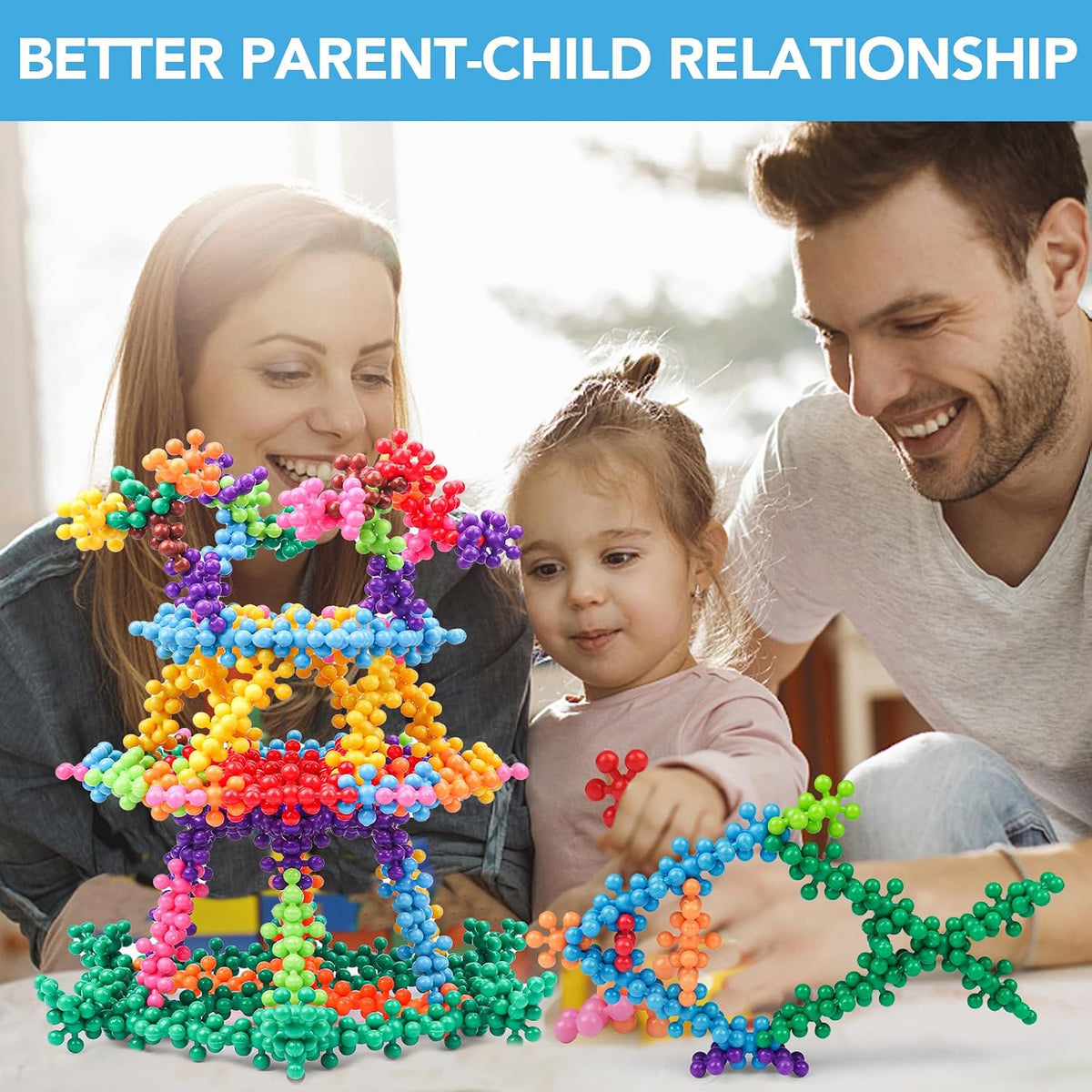 Antyman 200PCS Building Blocks Kids STEM Toys, Educational Building Toys | Interlocking Plastic Connect Block Manipulatives for Preschool Kids Aged 3+, Creativity Kid Toy Classroom Kindergarten Toys