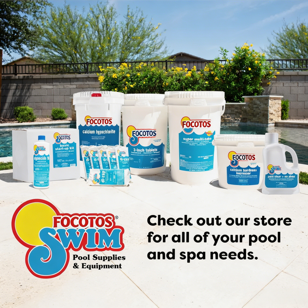 FOCOTOS Pool Shock – 68% Cal-Hypo Granular Sanitizer for Crystal Clear Water – Defends Against Bacteria, Algae, and Microorganisms - 6 X 1 Pound