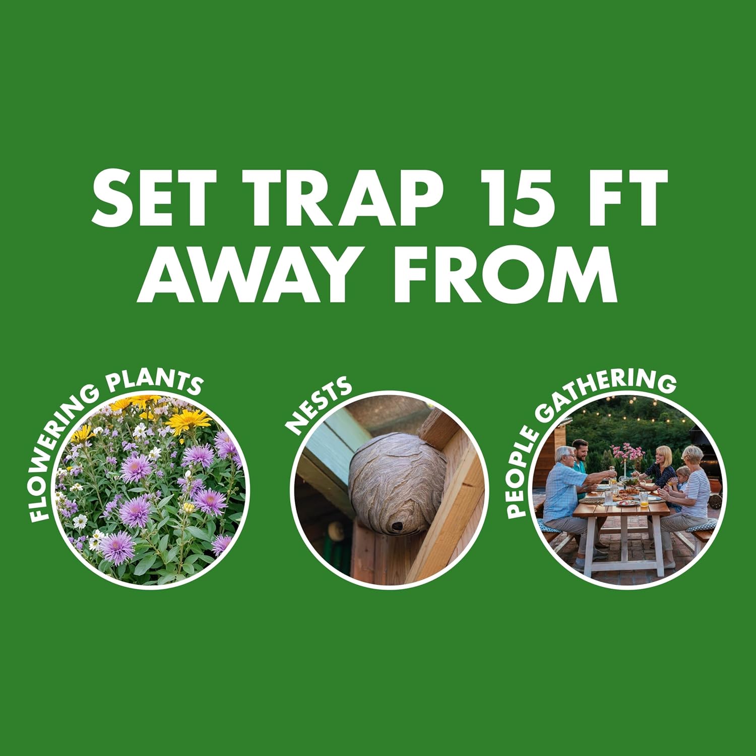 Antyman Wasp, Hornet & Yellowjacket Trap, 1 Count | Quick-Drown Formula, Food-Based Lure Lasts Up To 30 Days, Fast Acting With Quick & Easy Setup, Lure Refill Sold Seperately